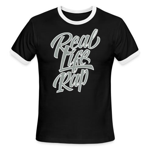 realliferap1_twocolor_rev - Men's Ringer T-Shirt