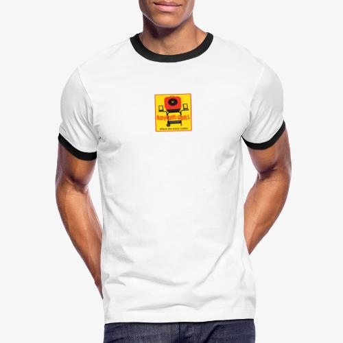 Rhythm Grill patch logo - Men's Ringer T-Shirt