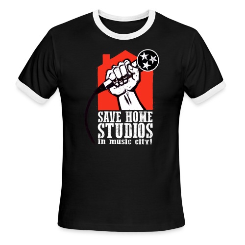 Save Home Studios In Music City - Men's Ringer T-Shirt