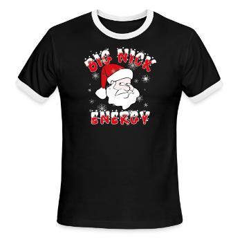 Big Nick Energy - Men's Ringer T-Shirt - black/white - Front - Jackson (183cm)