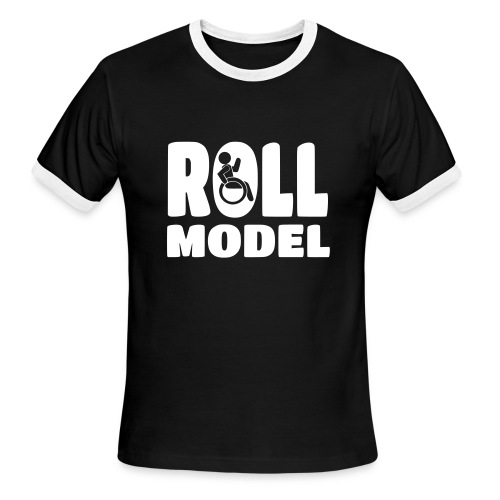 Wheelchair Roll model - Men's Ringer T-Shirt
