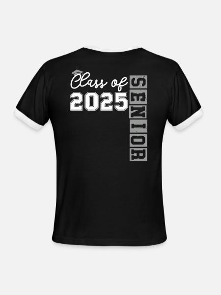 Class Of 2025 Senior  - Men's Ringer T-Shirt - black/white