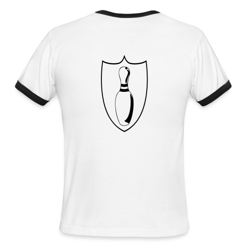 custom bowling league shield - Men's Ringer T-Shirt