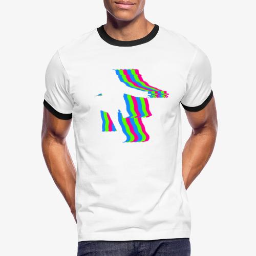 silhouette rainbow cut 1 - Men's Ringer T-Shirt