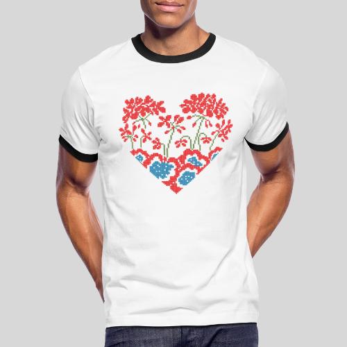 Serdce (Heart) 2B - Men's Ringer T-Shirt