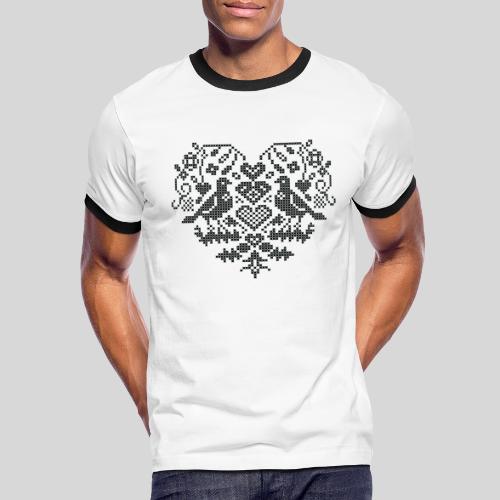 Serdce (Heart) BoW - Men's Ringer T-Shirt