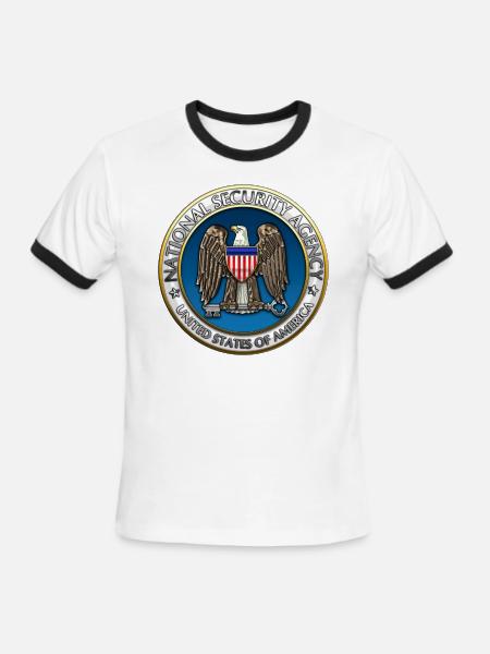 National Security Agency (NSA) - Men's Ringer T-Shirt - white/black