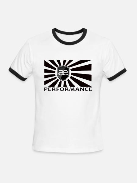 ae performance - Men's Ringer T-Shirt - white/black