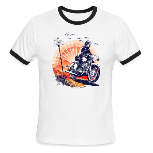 City or Country Motorbike Ride - Men's Ringer T-Shirt