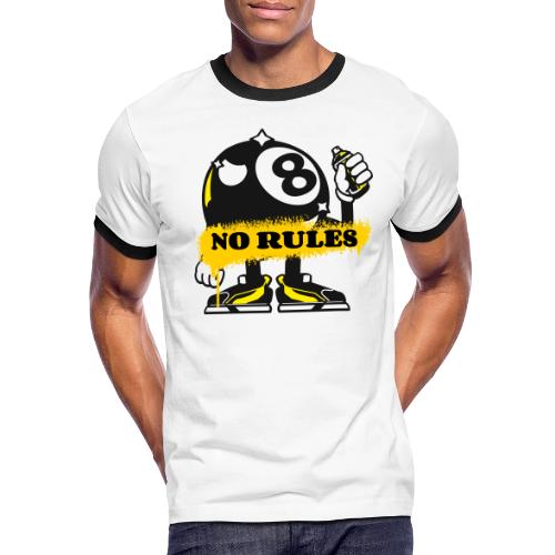 No Rules 8 Ball - Men's Ringer T-Shirt