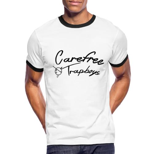 Carefree Trapboys (curve print) - Men's Ringer T-Shirt