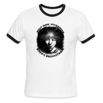 Unleash Your Creativity with the ENFP Brainstorm T - Men's Ringer T-Shirt - white/black - Front - Jackson (183cm)