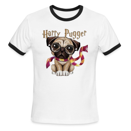 Harry Pugger Best Gift for pug lovers - Men's Ringer T-Shirt