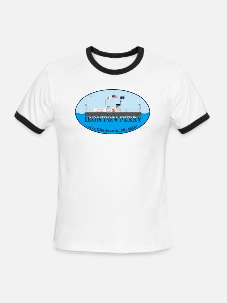 Ironton Ferry - Men's Ringer T-Shirt - white/black