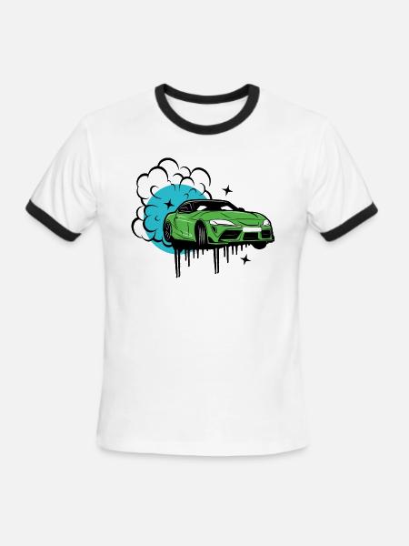 Toyota Supra - Men's Ringer T-Shirt - white/black