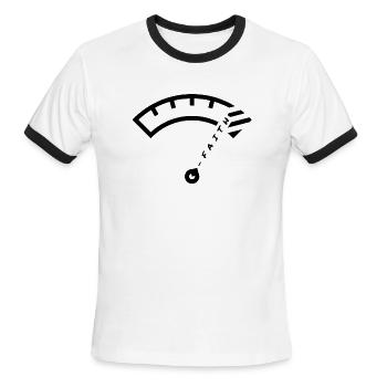 faith on full - Men's Ringer T-Shirt - white/black - Front - Jackson (183cm)