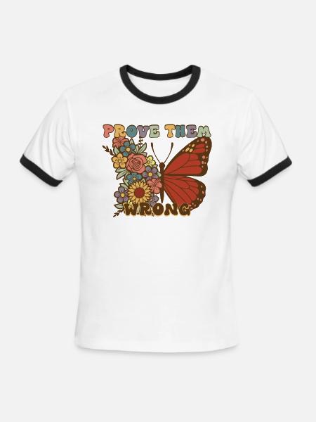 PROVE THEM WRONG - Men's Ringer T-Shirt - white/black