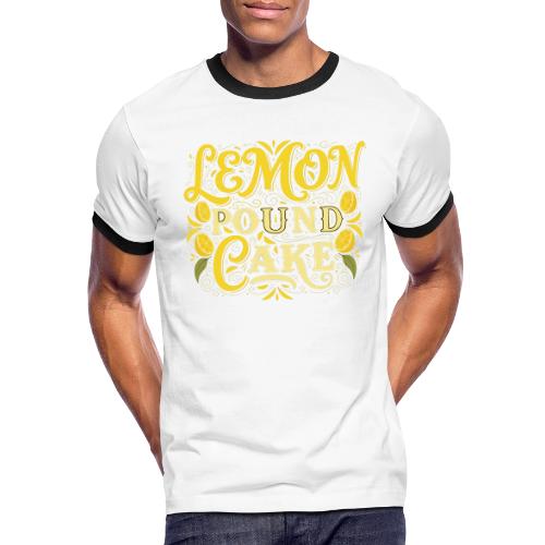 Lemon Pound Cake Vintage Flourish - Men's Ringer T-Shirt