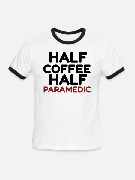 Paramedic - Men's Ringer T-Shirt - white/black