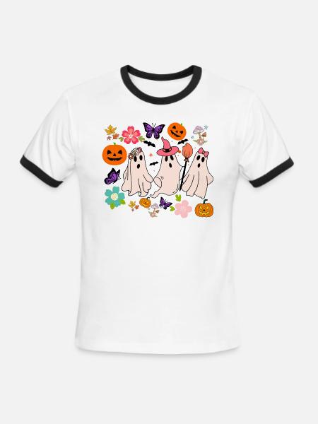 1 - Men's Ringer T-Shirt - white/black