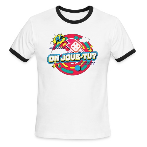 Festival International du Jeu 2024 - T-shirt à bandes contrastées pour hommes  