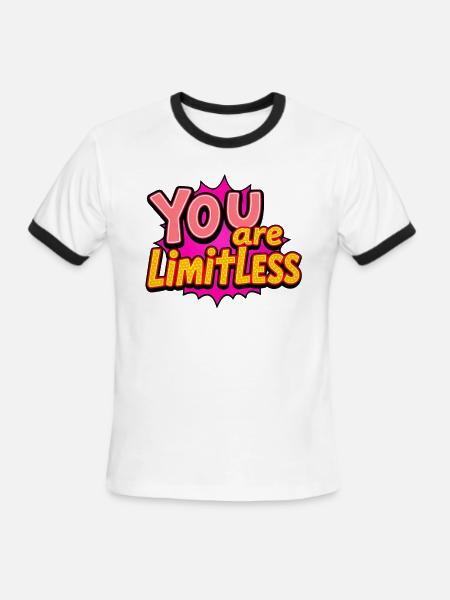 You Are Limitless - Men's Ringer T-Shirt - white/black