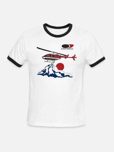 Air services international - Men's Ringer T-Shirt - white/black