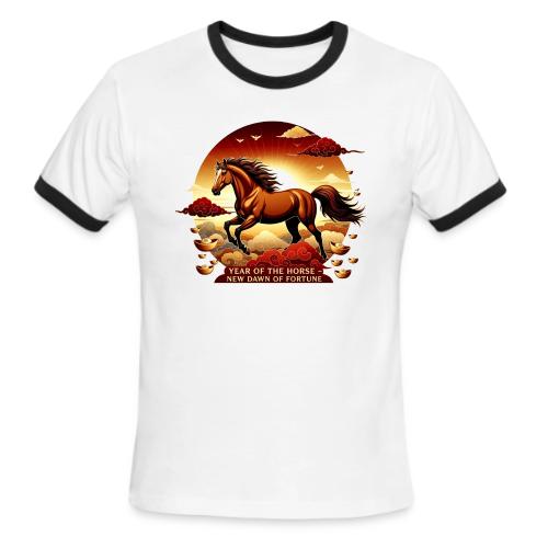 Year of the Horse Sunrise T Shirt, Lunar New Year - Men's Ringer T-Shirt