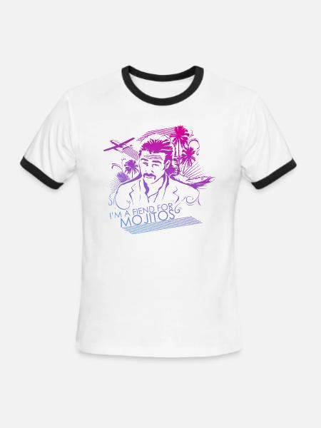 I'm a Fiend for Mojitos - Men's Ringer T-Shirt - white/black