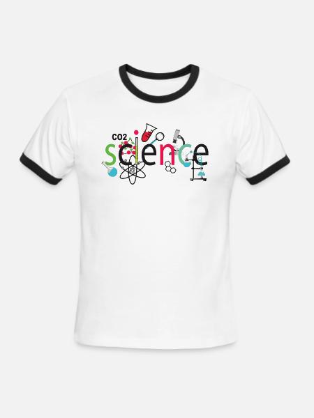 Science - Men's Ringer T-Shirt - white/black