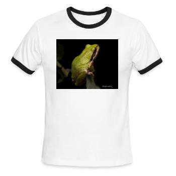 Baja California Tree Frog - Men's Ringer T-Shirt - white/black - Front - Jackson (183cm)