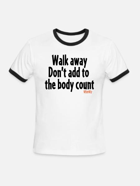 Body count - Men's Ringer T-Shirt - white/black