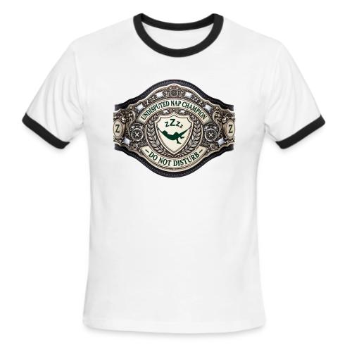 Nap Champion Belt T Shirt - Men's Ringer T-Shirt