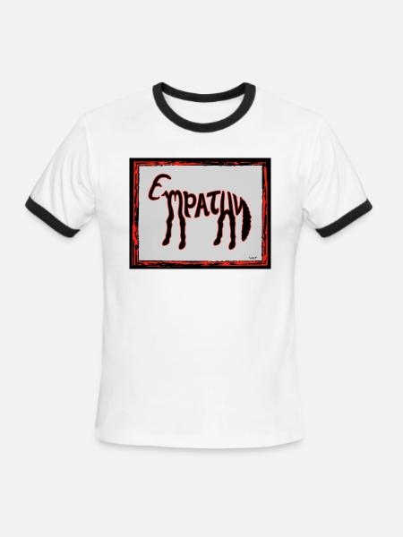 Empathy - Men's Ringer T-Shirt - white/black