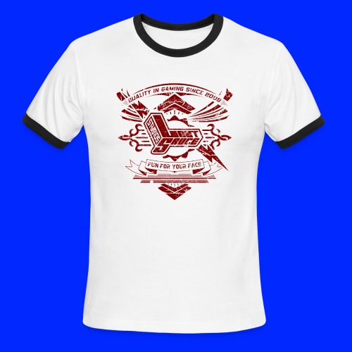 Vintage Leet Sauce Studios Crest Red - Men's Ringer T-Shirt