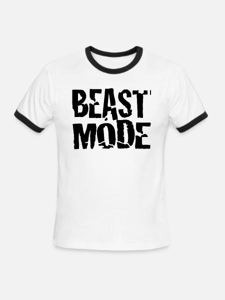 1 - Men's Ringer T-Shirt - white/black