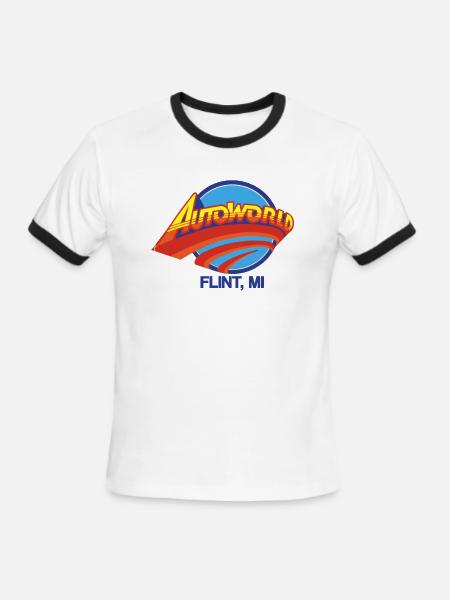 Autoworld - Men's Ringer T-Shirt - white/black