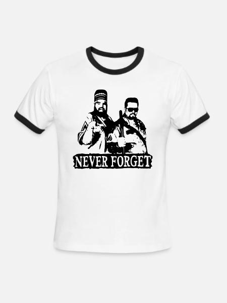 Twin Towers - Men's Ringer T-Shirt - white/black