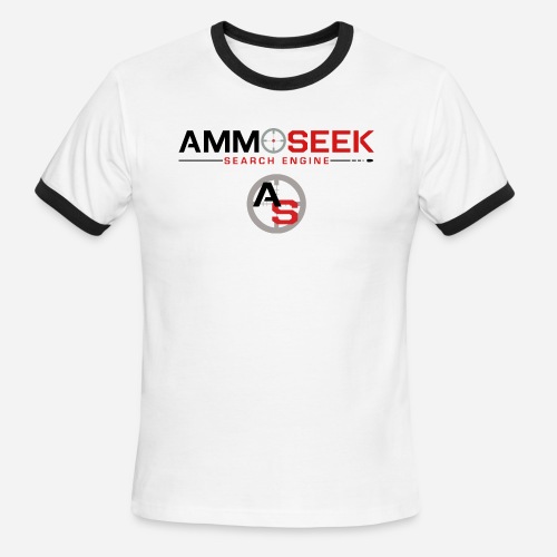 AmmoSeek Combo Logo Black - Men's Ringer T-Shirt