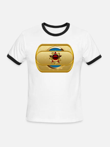 Precious Icon - Men's Ringer T-Shirt - white/black