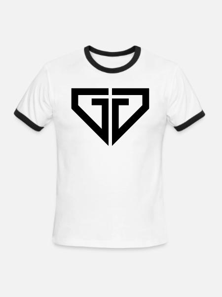 gg - Men's Ringer T-Shirt - white/black