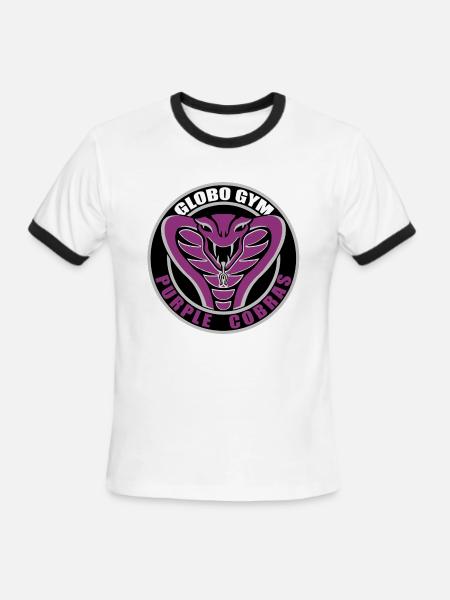 Globo GYM - Men's Ringer T-Shirt - white/black