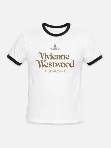 vivienne westwood Time machine - Men's Ringer T-Shirt - white/black