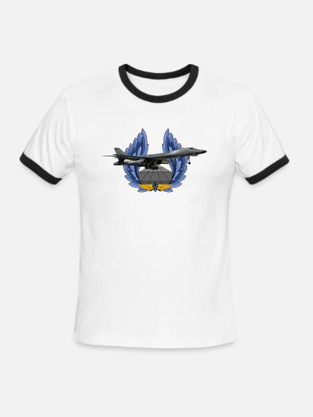 B-1B Lancer - Men's Ringer T-Shirt - white/black