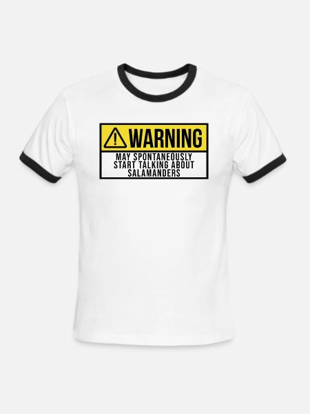 Salamander Salamander - Men's Ringer T-Shirt - white/black