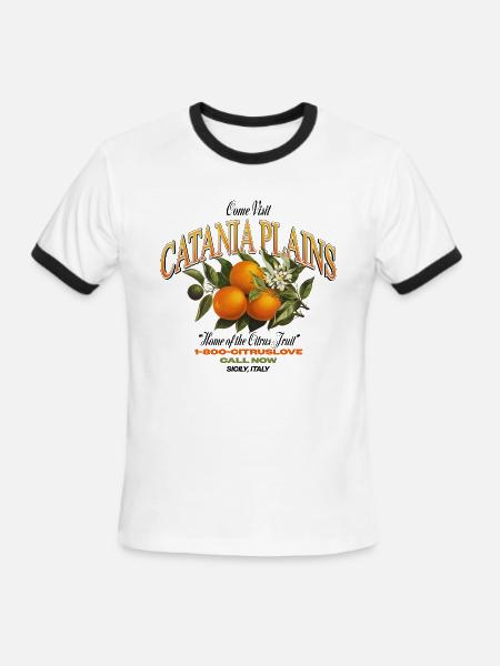 Citrus Grove Vintage - Men's Ringer T-Shirt - white/black
