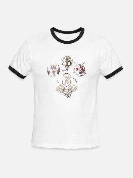 Cryptids Rhapsody - JoakoZeta - Men's Ringer T-Shirt - white/black