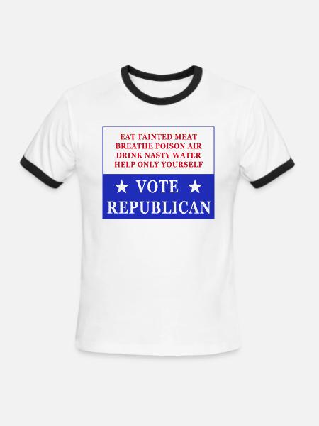 Vote Republican - Men's Ringer T-Shirt - white/black