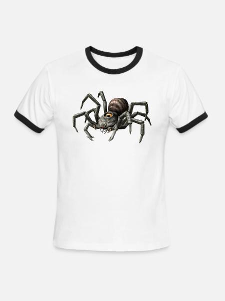 spider - Men's Ringer T-Shirt - white/black