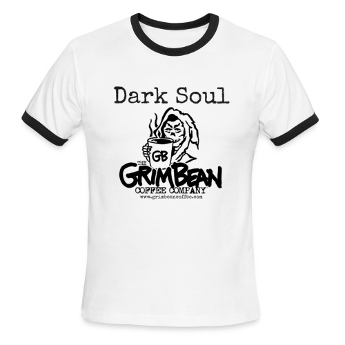 Grim Bean Coffee Company Dark Soul - Men's Ringer T-Shirt